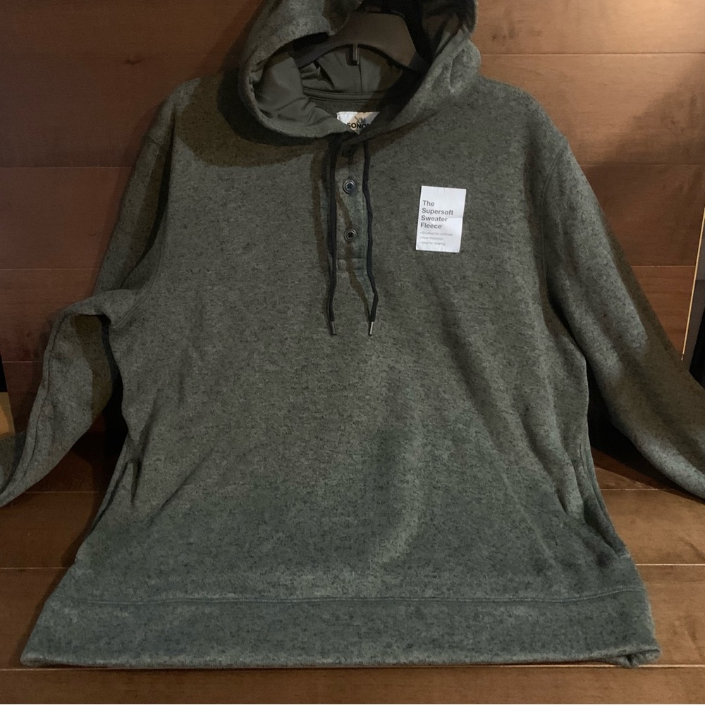 NWT Sonoma Sweater Fleece Hoodie